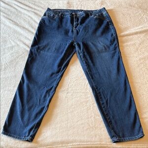 Avenue Denim Jeans Blue Skinny Leg Size 14 Average